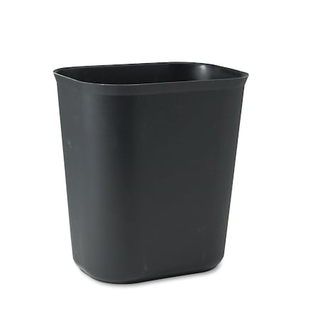 Rubbermaid Commercial 3.5 gal Rectangular Indoor Metal Can, Black, Open Top, Fiberglass, 11.13 in FG254100BLA